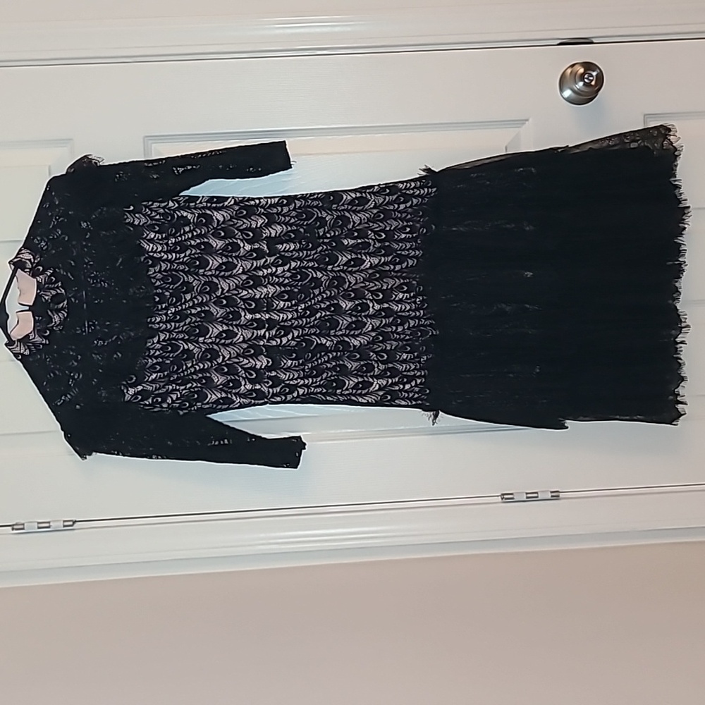 LEA Collection Black Lace Dress (fits like a small)